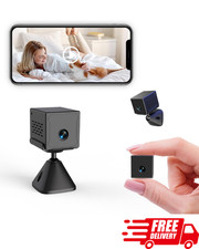 4K Mini WiFi Security Camera Indoor Motion Night Vision Baby Pet