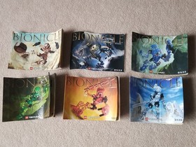 LEGO Bionicle Toa Mata Complete Set Cans 8531 8532 8533 8534 8535 8536