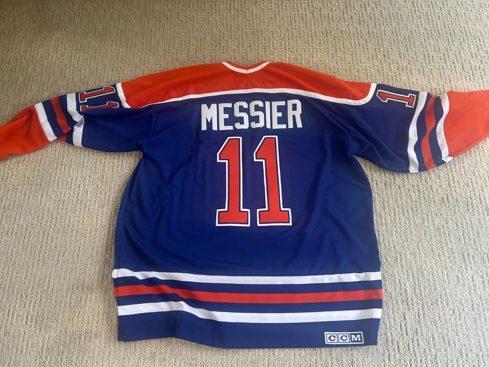 Винтажная хоккейная футболка CCM Edmonton Oilers Messier No11 размер 3XL - Изображение 4 из 4