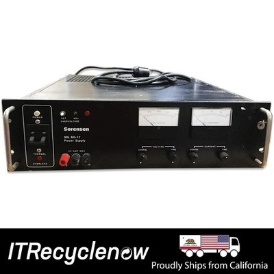 Sorensen Adjustable DC Power Supply 60V 17A 1Kw 220V SRL 60-17M1 50 / 60Hz