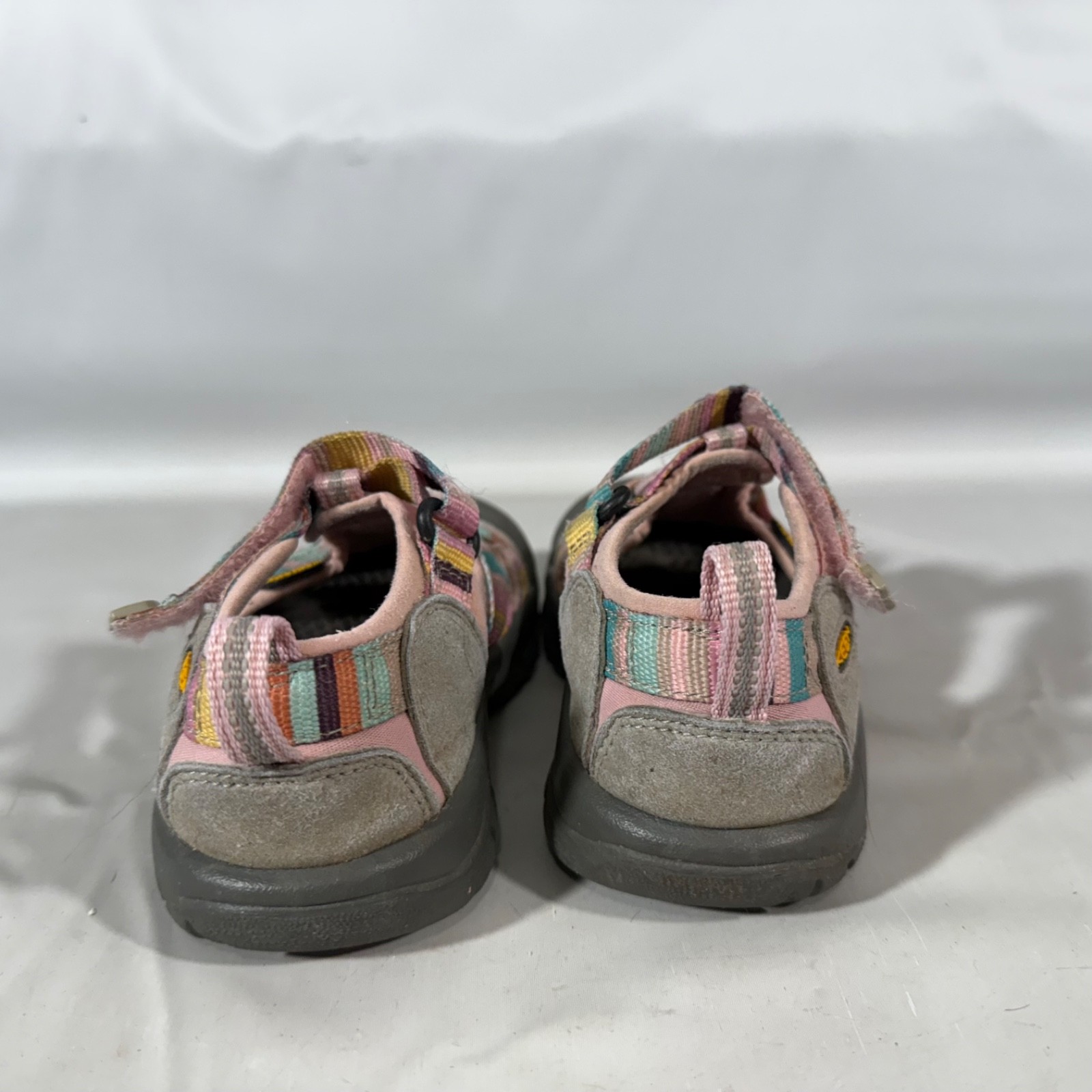 KEEN Ragazze Newport H2 Scarpa Acqua Sandalo Rosa Striscia Arcobaleno Impermeabile TG 10 Bambino