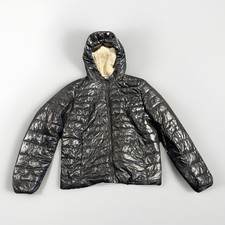 EDC By Esprit Jacke Damen Steppjacke Gr. XL Schwarz mit Kapuze Winterjacke 