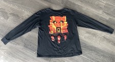 Minecraft Long Sleeve Shirt Boys Large Black