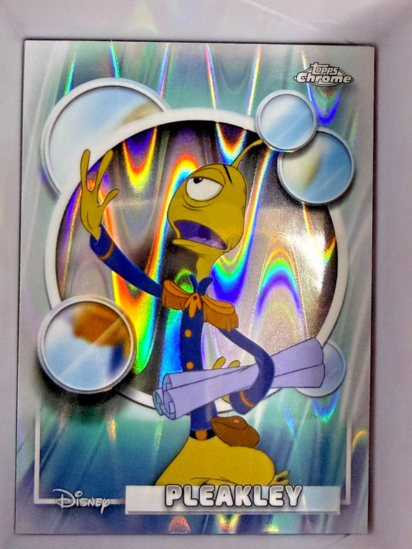 2026 Topps Chrome Disney Pleakley #154 Lilo & Stitch Raywave Refractor Card