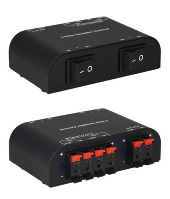 Xtrempro 61048 2 to 4 Way Speaker Switch, 1 in 2 1 x 2 Way, Black 1 x 2 
