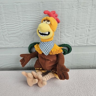 Dreamworks Chicken Run Rocky Rooster Plush Stuffed Toy 9'' Playmates VTG 2000
