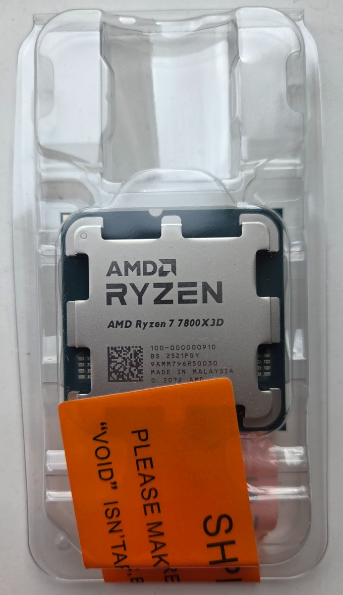 AMD Ryzen 7 7800X3D 4.2GHz 8 Core AM5 Processor for sale