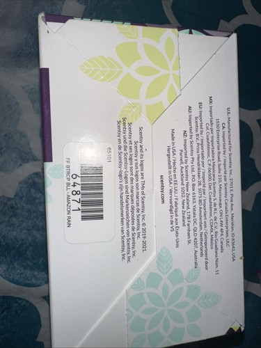 Scentsy Fragrance Flower Oil Diffuser Amazon rain Sealed - Picture 4 of 4