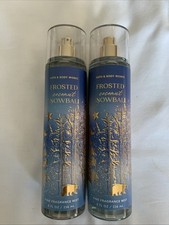 2 BATH  BODY WORKS FROSTED COCONUT SNOWBALL BODY SPRAY FINE FRAGRANCE MIST 8 OZ