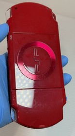 Sony PSP-2000 Console Deep Red Region free Rare w/adapter, battery - Excellent