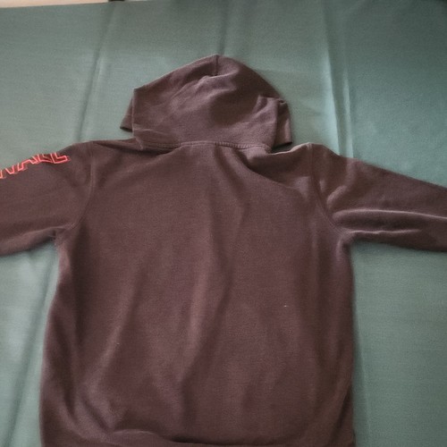 Vans Hoodie Youth Boys Large Black Off The Wall Flame Graphic Hooded Sweatshirt - Picture 2 of 5