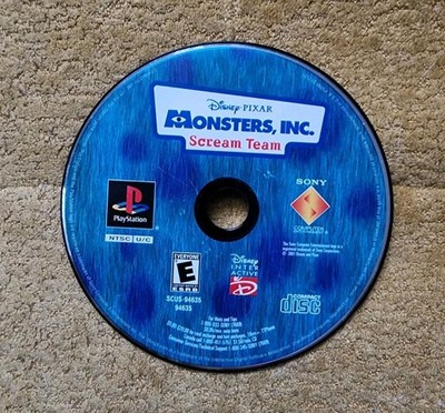 Monsters, Inc. Scream Team (Sony PlayStation 1, 2001) PS1 DISC ONLY Tested 