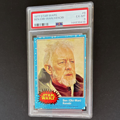 1977 Topps Star Wars #6 Ben (Obi-Wan) Kenobi — PSA 6