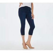 Spanx Jean-ish Capri Leggings Twilight Rinse Blue Denim Dark Wash Pull On Small