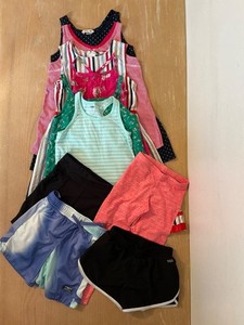 Old Navy, H&M, Athletic, Works, Others Girls Summer Clothing Lot of 10 Size 6-7