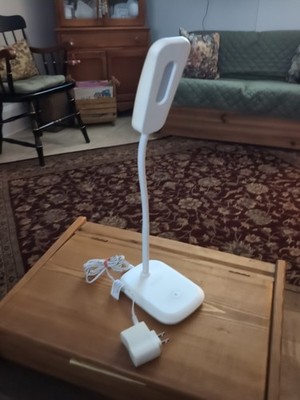 Sunbeam LED Adjustable/Dimmable Desk Lamp.  white. 