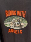 Long Slv Harley Davidson - Riding With The Angles Shirt - Gildan Large Bk + Org — photo 5