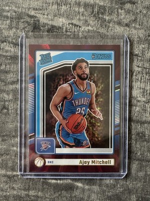 Ajay Mitchell Red Laser Rated Rookie Panini Donruss 24-25