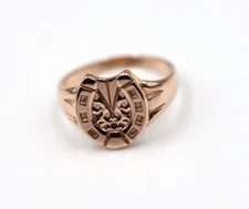 Kaedesigns, Size O Genuine Large 9ct 9k Genuine Rose Gold  Lucky Horseshoe Ring
