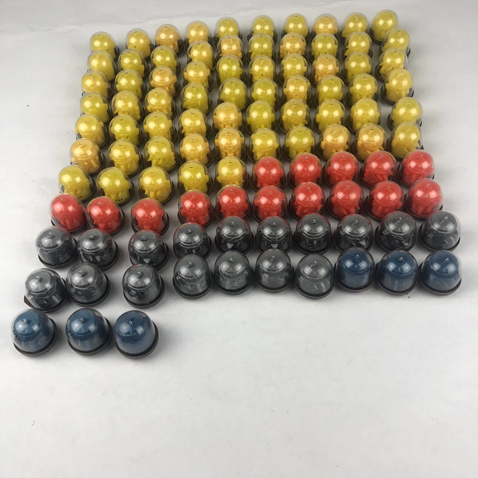 Vintage Gumball Machine Toy Prizes Tiki Charms Pendants With Domes Lot of 103 - Image 3 of 4