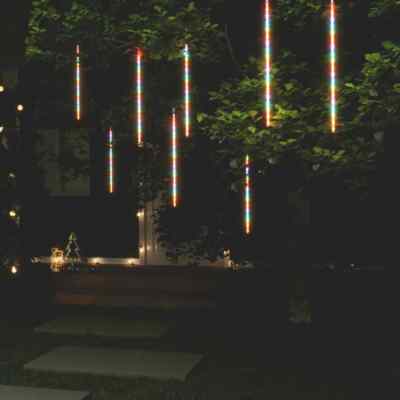 Meteor Lights 8 pcs 2 ft Colorful 288 LEDs Indoor Outdoor vidaXL