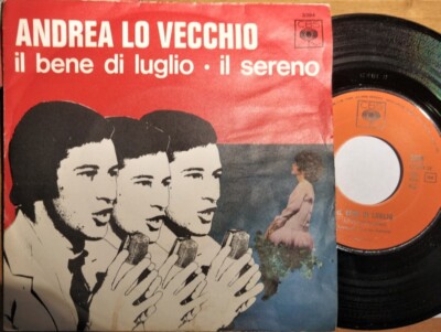 ANDREA LO VECCHIO IL BENE DI LUGLIO(VECCHIONI) 45 giri ITALIA 1968
