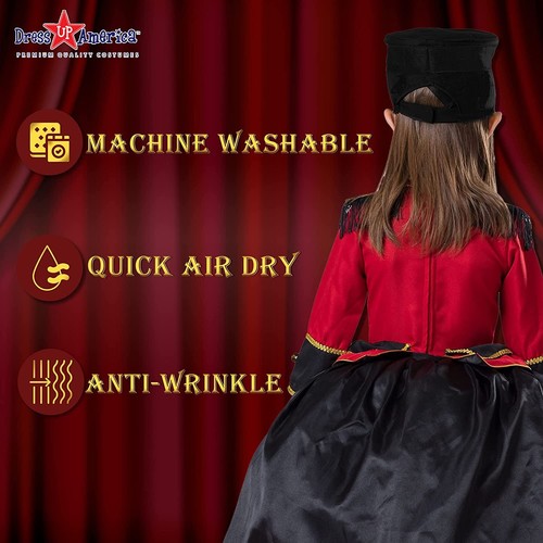Dress-Up-America Band Majorette Costume - Nutcracker Costume for Girls - Picture 4 of 7