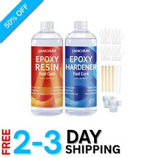 Complete 16oz Epoxy Resin Starter Kit with Accessories - Easy Mix  Fast Curing