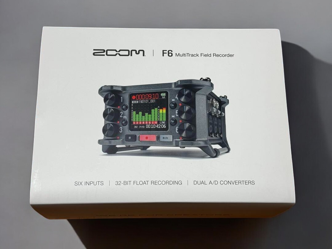 Zoom F6 Multitrack Field Recorder 32-Bit Float Recording 6ch