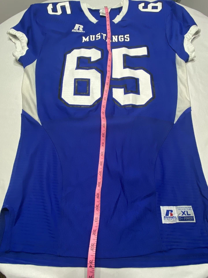 Russell Athletic Dri-Power Stretch Compression Fit S65XCNK MUSTANGS 65 SIZE XL - Image 4 of 4