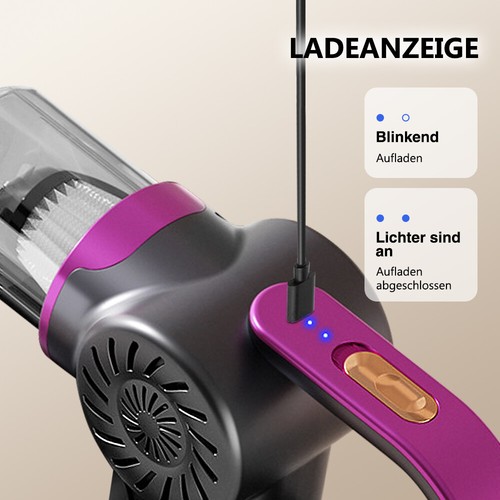3 in 1 Mini Handstaubsauger 8400Pa Kabelloser Autostaubsauger Nass&Trocken Akku - Bild 15 von 19