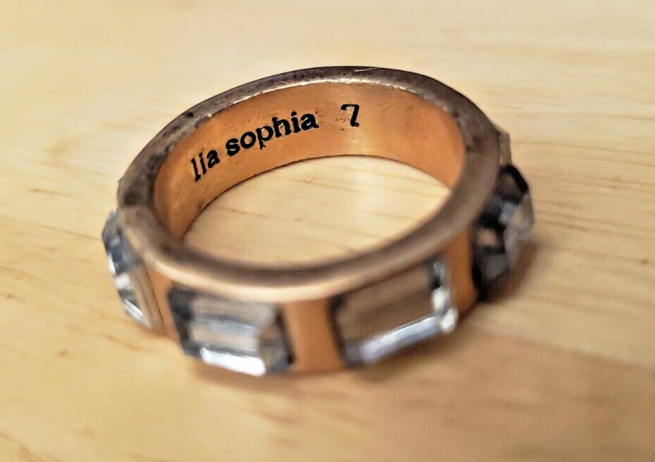 lia sophia ( 7 )  RING. rectangular prismatic gem… - image 8