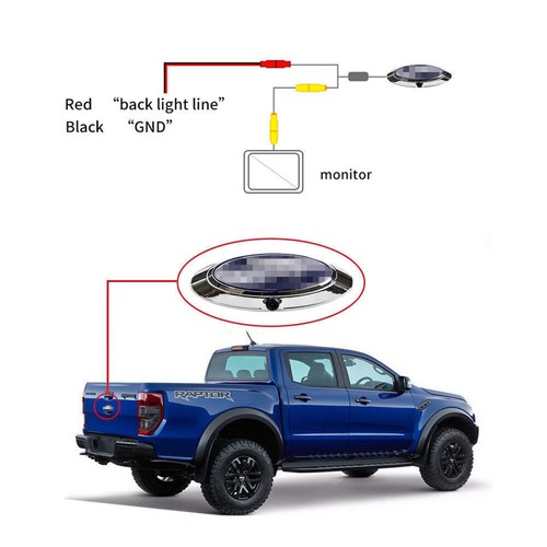 Emblem Backup Camera for F150 (2004-2014) and F250 F350 F450 F550 (2009-2014) - Picture 4 of 11