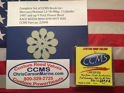 CCMS Mercury/Mariner Racing Outboard Reed Valve L3 70-90hp 1987 and up ...