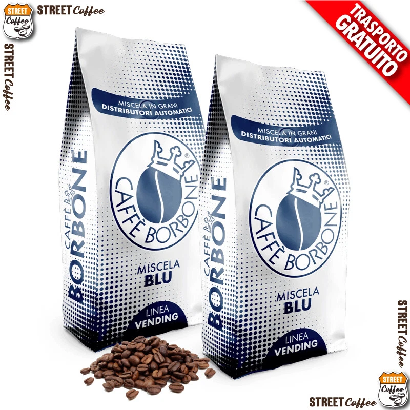 1 3 6 12 18 24 48 96 Kg Caffè Borbone Grani Miscela Blu Vending Original*