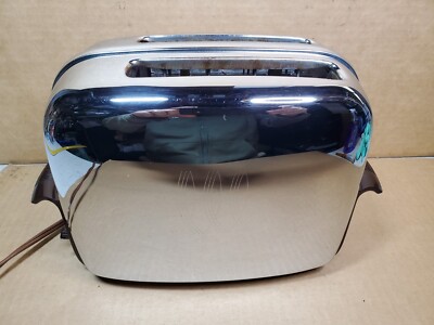 Vintage Toastmaster 1B14 Toaster Chrome with Art Deco Bakelite Excellent  Works