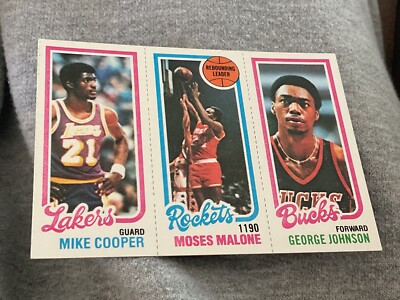 1980 Topps Michael Cooper Moses Malone George Johnson #148-103-137 Rookie RC HOF