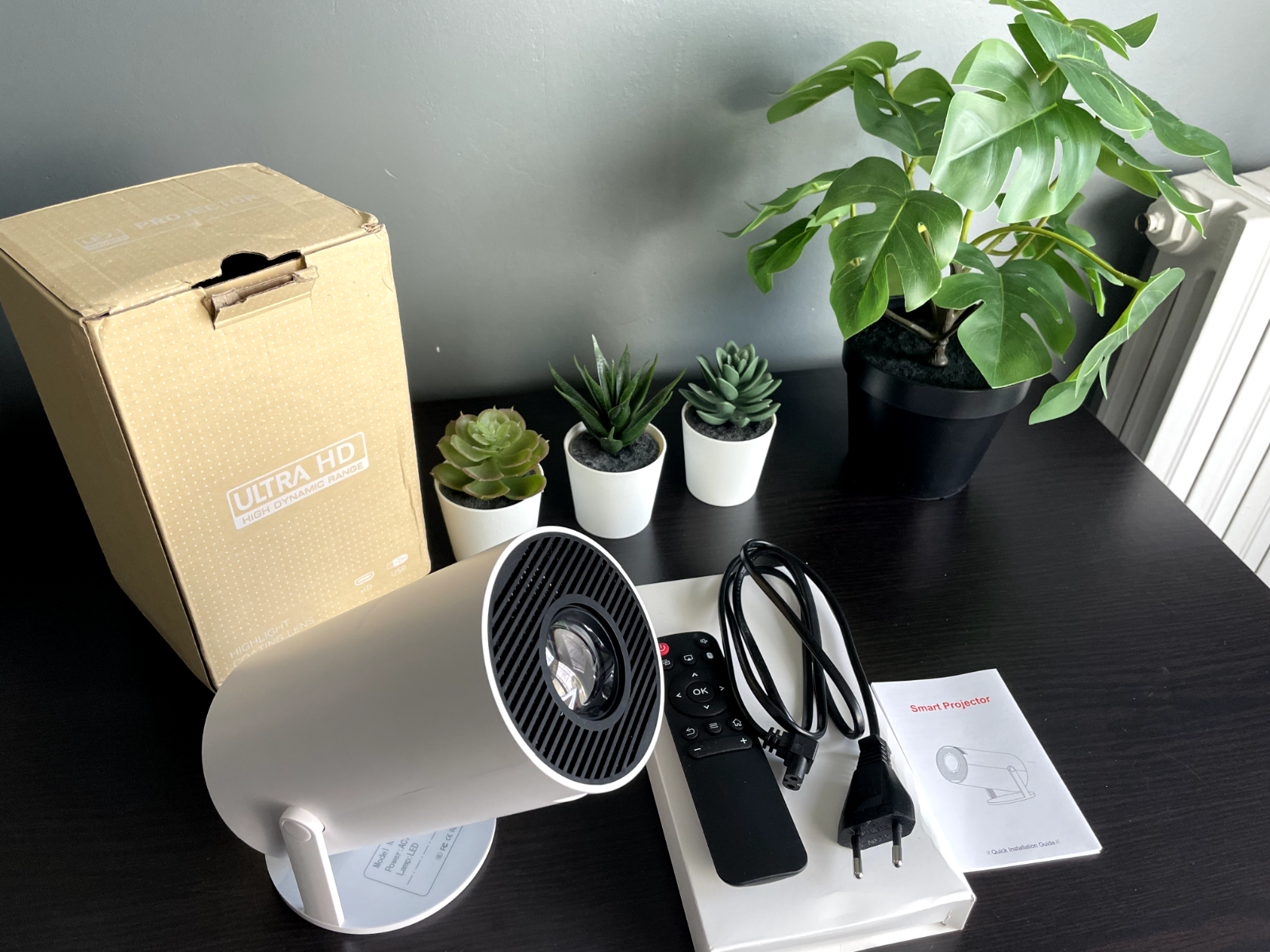 4K Mini Projector 10000 Lumen LED 1080P WiFi Bluetooth UHD Portable Home Theater-image