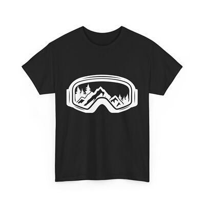 Skiing Shirt, Skiing Goggles Mountain Skiing Shirt, Skier Vintage T-shirt 