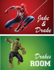 CUSTOM PRINTED w YOUR NAME Aluminum Gloss Print 12 x 19, office, logos, rooms