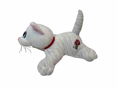 Vintage Tonka Plush Pound Puppies Purries Kitty Cat White Stripes Tabby 6''