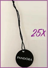 PANDORA | AUTHENTICITY JEWELRY TAGS ✪NEW✪ 25X AUTHENTIC RARE ROUND LOGO RETAIL