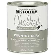 1 qt Rust-Oleum Brands 285141 Country Gray Chalked Ultra Matte Paint