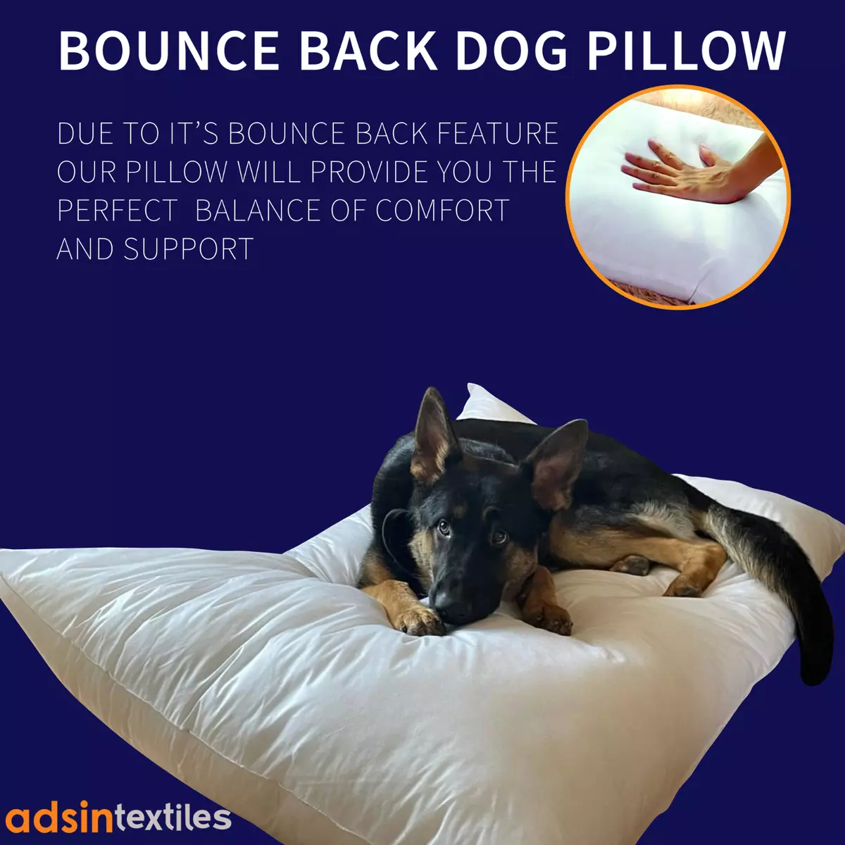 Extra large hotsell dog pillow bed