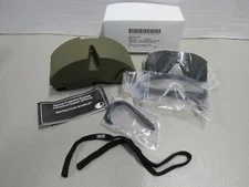 US Military SPECS Ballistic Protective Eyewear Glasses Kit w/ MSA Hard Case NOS