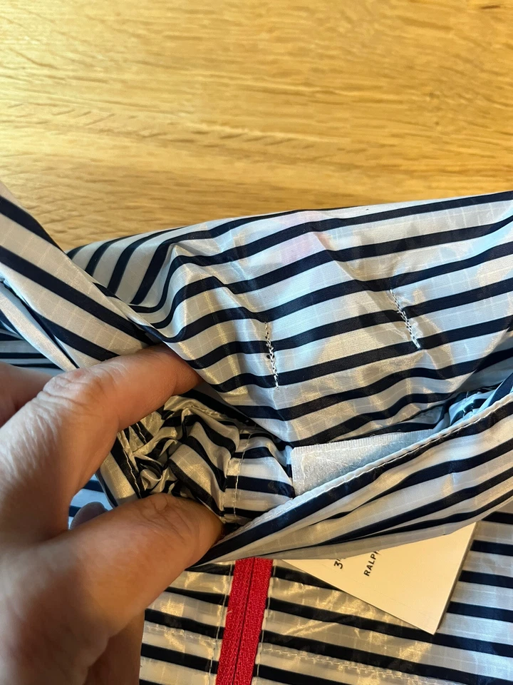 BNWT Polo Ralph Lauren Kids Hadley Striped Windbreaker Jacket Age 12 RRP £160 - Image 4 of 4