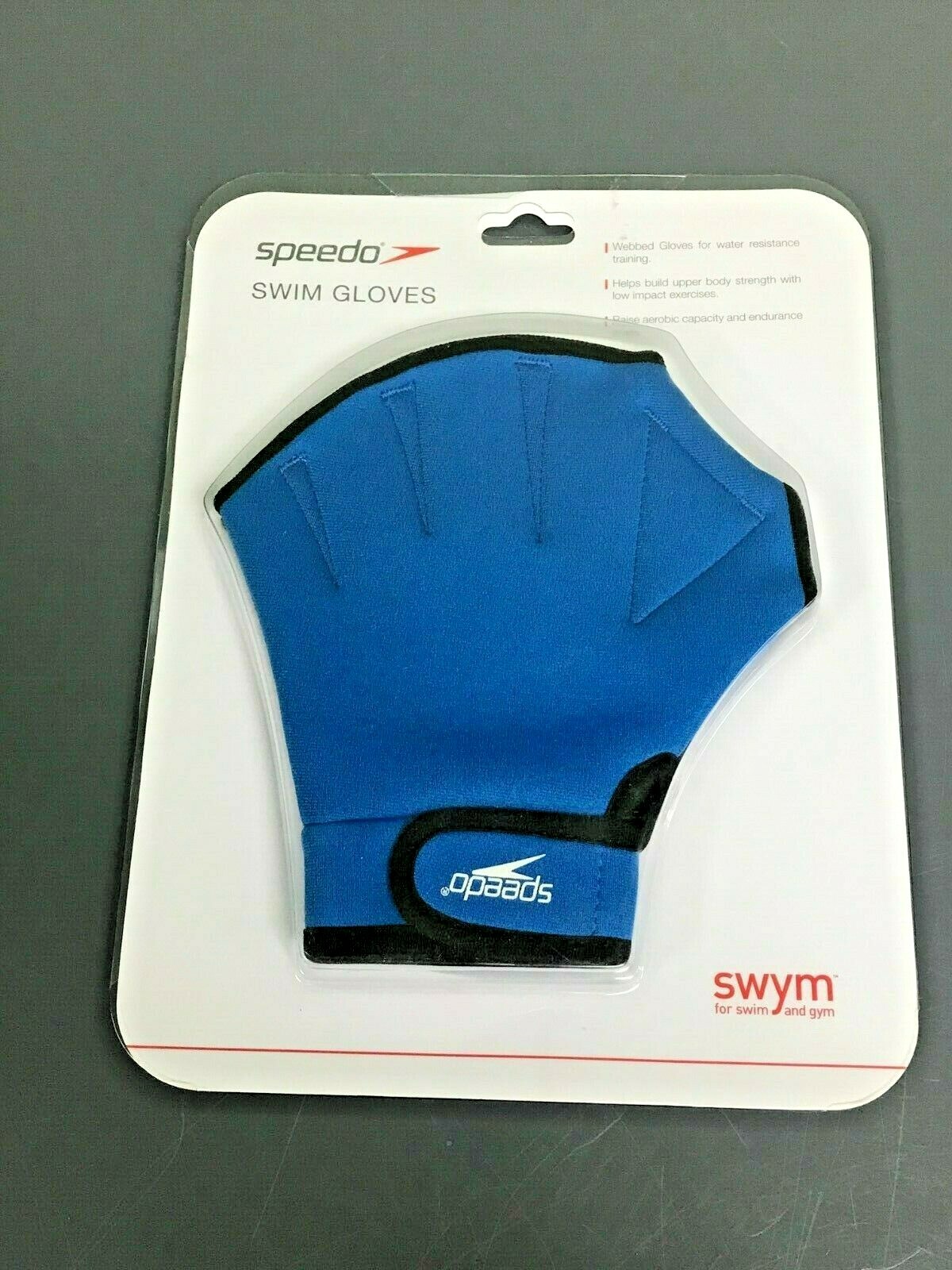Speedo Swimming Webbed Fabric Aqua Gloves Strength Resistance Training Speedo Swimming Webbed Fabric Aqua Gloves Strength Resistance Training