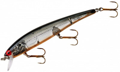 Bomber Wobbler B15A Long A - 11,5 cm - Silver Flash Black Back Orange Belly