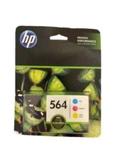 Genuine HP 564 Cyan/Magenta/Yellow Standard Yield Ink Cartridge, 3/PK N9H57FN