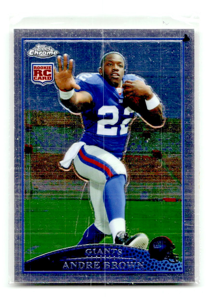 2009 Topps Chrome Andre Brown #TC153 Rookie   RC New York Giants
